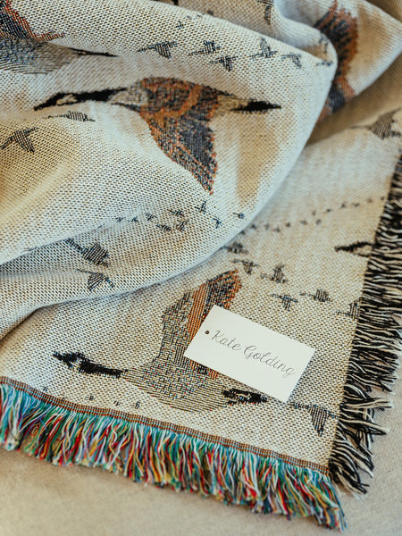 Canada Geese Woven Throw Blanket