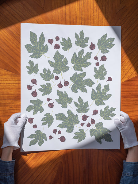 Kate Golding Figs Art Print from her Luncheon Collection. Canadian designed art for your home. Kate Golding also creates wallpaper and textiles.