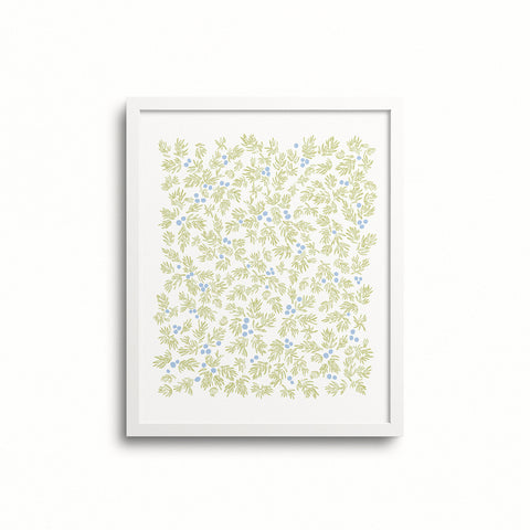 Kate Golding Juniper (Summer) Art Print from her Newfoundland Collection.  Canadian designed art for your home.  Kate Golding also creates wallpaper and textiles.