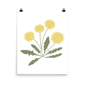 Kate Golding Dandelion Two (White) Art Print from her Magical Day Collection.  Canadian designed art for your home.  Kate Golding also creates wallpaper and textiles.