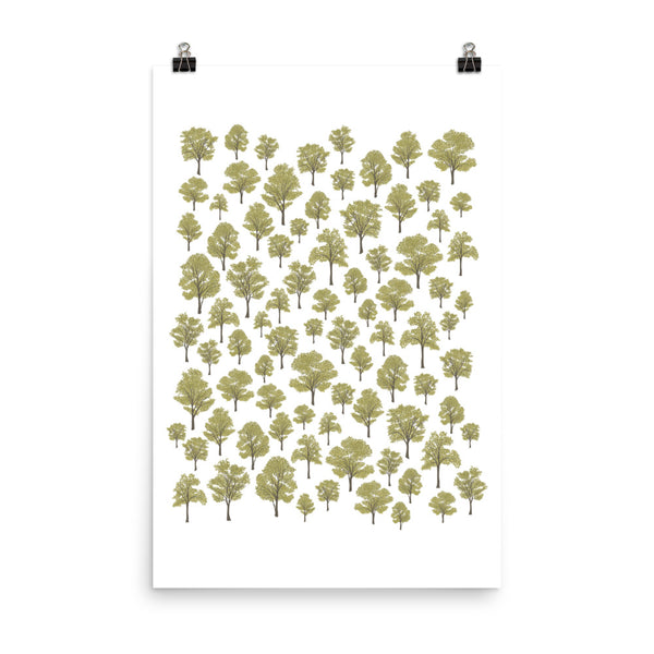 Kate Golding Woodland Walk Art Print from her Magical Day Collection.  Canadian designed art for your home.  Kate Golding also creates wallpaper and textiles.