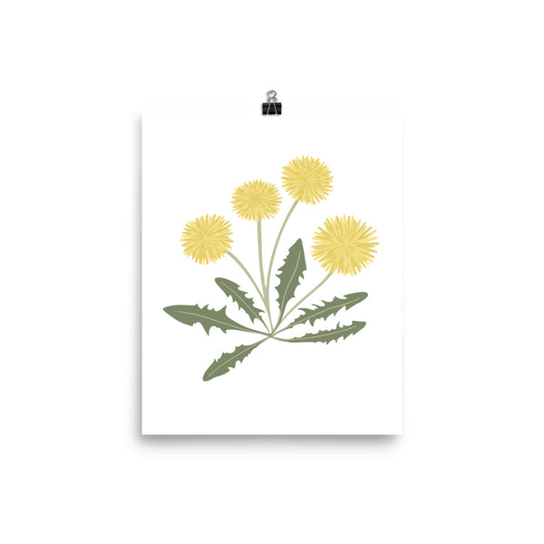 Kate Golding Dandelion Two (White) Art Print from her Magical Day Collection.  Canadian designed art for your home.  Kate Golding also creates wallpaper and textiles.